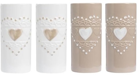 Set 4 Umidificatore Termosifoni Riscaldamento Contenitore Evaporatore d'Acqua Stanza Con Gancio Flessibile Mod. Shabby