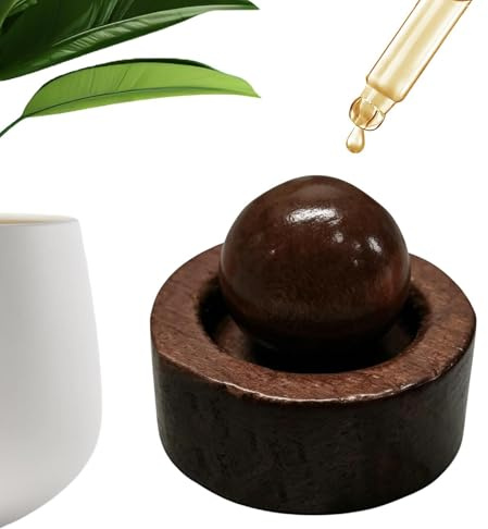 Difusor de Fragancias Ambientales – Diseño Compacto de 10x10x15cm, Purificador de Material de Madera, Difusor Minimalista con Circulación de Esencias Naturales | refrescante para baño y Hotel.