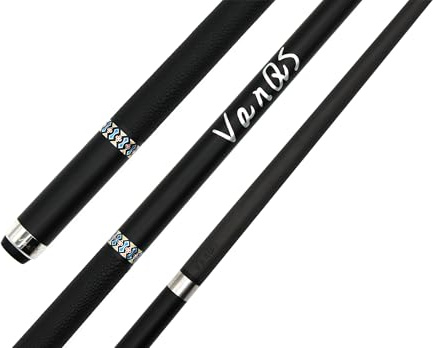 BILMAG VanQs CGS Carbon Billardqueue – 58 Pool Queue aus Carbonfaser mit Uni-Loc Joint, 12,5 mm Leder-Tip und 3D-Ledergriff