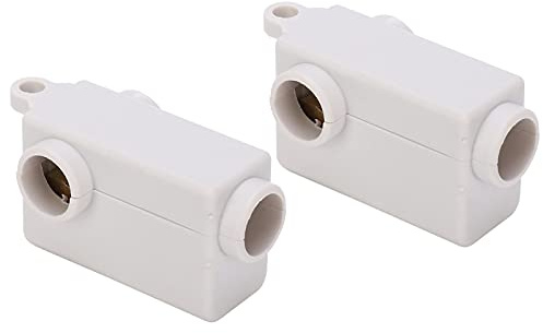 Inline Junction Connector Box TType Terminals Cable Wire Electrical Joiner 2Pcs NonBreaking Design ABS FlameRetardant Material Brass Conductor for Ceiling Light Switch Wiring