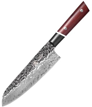 MITSUMOTO SAKARI Cuchillo Santoku Japonés, 19,5 cm Cuchillos Multiusos
