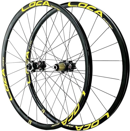 29inch,Fram Bak Cykelhjulset, 26/27.5/29 tum Cykelhjul Genomgående Axel 15 mm Skivbroms 24 Hål Ultralätt Aluminiumsfälg 8 9 10 11 12 Växlad Hjulset