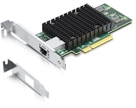 Tarjeta de red NIC RJ45 PCI-E de 10 GB, comparada con Intel X540-T1, con chip Intel X540-BT2, puertos RJ45 individuales, PCI Express X8, adaptador de red convergente Ethernet compatible con