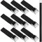 10 PCS Correa de Amarre 2,5 * 40CM Correas de Fijación Cinchas de Sujeción de Carga con Hebilla Ajustable para Portabicicletas Motocicleta Coche Carga Máxima 500 kg (Negro)