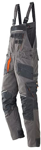 Terrax workwear Herren-Arbeitslatzhose dunkelgrau/schwarz (52)