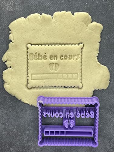 ELACE Emporte Pièce Biscuit Bébé En Cours - Moule Biscuit Emporte Piece Enfant - Formes Variées pour Biscuits, Gâteaux, Décorations - Idéal pour Cuisson, Artisanat, Enfants Dimension 7.5x6x1.5cm