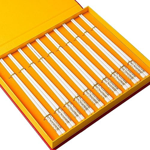 bacchette giapponesi chopsticks Bacchette usa e getta 10 paia di bacchette in ceramica antiscivolo in bone china(Color:10,Size:)