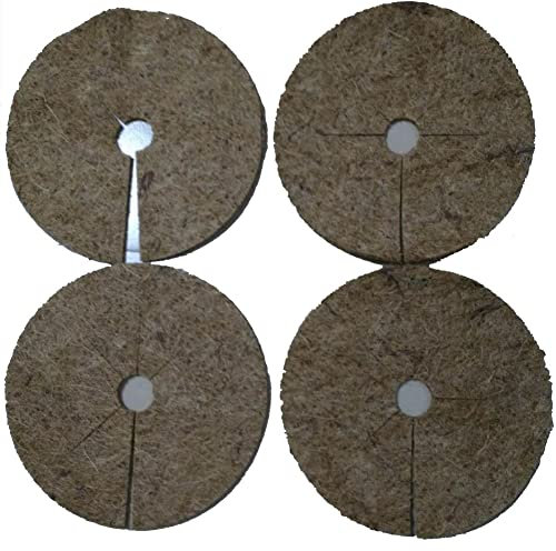 Xistuoz 10 Pièces Tapis de Coco Plant_ES Disque de Paillage Coco Tapis de Paillage en Fibre de Coco Tapis de Désherbage des Plant_ES Tapis de Protection pour Plant_ES en Pot Biodégradable 30cm