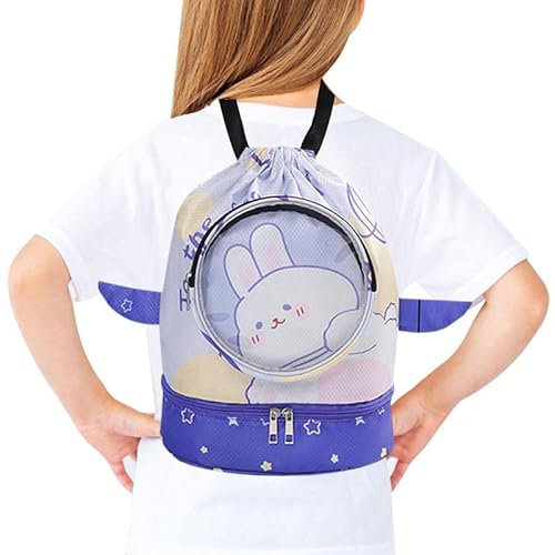 Bolsa de natación - Bolsa de piscina infantil con cordón, impermeable, ajustable, para deportes, natación, viajes, fitness, playa