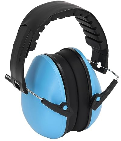 Cuifati Noise Reduction Earmuffs, Hearing Headphones NRR 21DB Soundproof Safety Ear Muffs Blue for Adult Shooting Mowing Autism Hunting Construction