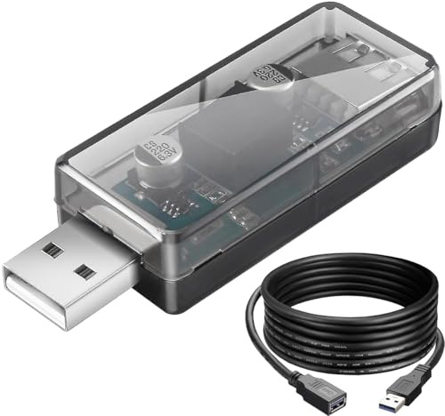 Youmile Modulo isolatore USB Scheda isolatore di tensione da USB a USB Chip ADUM3160 Isolatore di potenza audio del segnale digitale 12Mbps USB 2.0 Protezione ESD con cavo di estensione USB