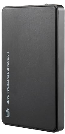 NQYZZFA Dischi rigidi Esterni Portatili in Alluminio da 2,5 '' da 500 GB 1 TB 2 TB 4 TB 8 TB USB 3.0 HDD Archiviazione di Backup per PC, Desktop, Mac, MacBook, TV,4TB,Black