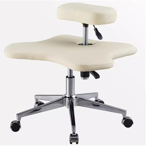 ASerZenith Schreibtisch-Kniestühle, Kunstleder, Stuhl mit gekreuzten Beinen, für Büro, Zuhause und Yoga-Enthusiasten, ergonomischer Kniestuhl, höhenverstellbar, Roll-ADHS-De