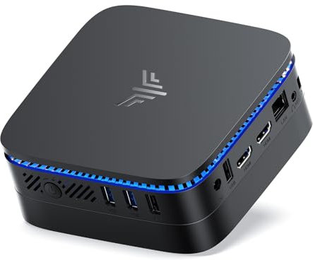 NiPoGi Essenx E1 Mini PC Ιntel Alder Lake-Ν95 (Βeat N100,3,6 GHz) 16 GB RAM/256GB M.2 SSD W-11 Pro, HDMI 2.0+DP 1.4 Mini Ordenador de Sobremesa WiFi 5, BT4.2/RJ45, 4K @60HZ UHD Dual Display