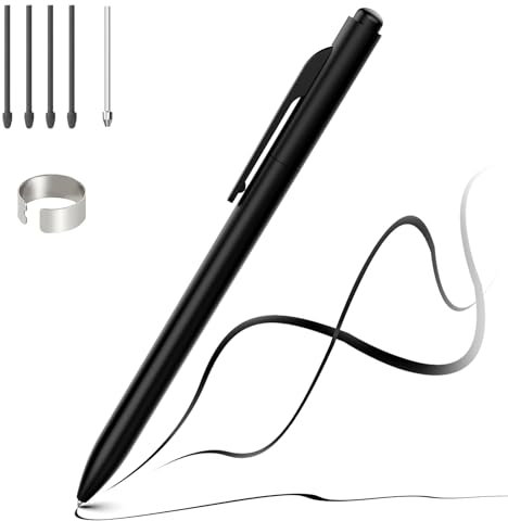 EMR Stylus Pen for Remarkable 2 with Eraser, Digital Replacement for Remarkable 2 Tablet, Alternative Marker Plus, Support 4096 Pressure Sensitivity/Palm Rejection/Tilt, 5 Soft Pen Tips