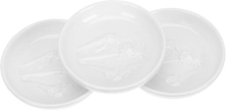 OKUMEYR 3pezzi Piatti Per Snack Da Cucina Piatti Per Condimenti in Ceramica Vassoio Per Antipasti Ciotole Per Salsa Di Soia Porta Salsa Di Soia