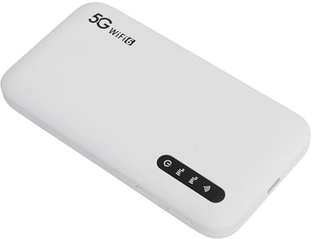 Acouto 5G WiFi 6 Hotspot Mobile Supporto Ad Alta velocità 16 Dispositivi Router Hotspot WiFi Portatile da 6100 mAh con Slot per Scheda SIM per Telefono Tablet Connesso Velocemente la Tua Esperienza
