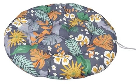 ZGWRYI CojíN Redondo,Cojines de JardíN para Hamaca,et Sillas Colgante,para Exterior o Interior CojíN para Asiento,Solo Compresas(Leaf C,70x70cm)