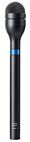 XCSOURCE BOYA BY-HM100 omnidirezionale 360 Microfono dinamico palmare Portatile Vocal Mic XLR Nero w/Custodia per engg Interviste LF776
