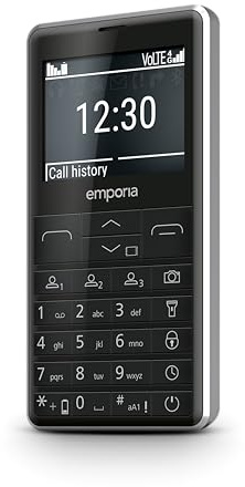 Emporia emporiaPRIME-LTE, Seniorenhandy 4G, Tastenhandy ohne Vertrag, 2,31-Zoll-Display, Schwarz