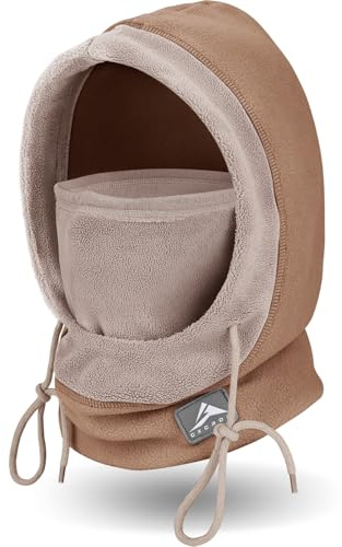 GXCROR Warme Fleece Sturmhaube Winddichte Skimaske Gesichtshaube Balaclava Motorrad Sturmhaube Winter Unisex