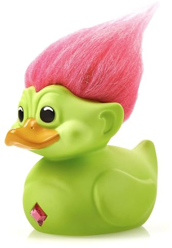 TUBBZ First Edition Green Troll Collectible Vinyl Rubber Duck Figure - Official Good Luck Trolls Merchandise - Kids TV, Movies & Video Games