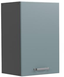Vicco Hängeschrank R-Line, Blau-Grau, 40 cm | 1 Tür · 1 Einlegeboden · Tiefe – 31 cm · ✓ Frei kombinierbar · ✓ Praktischer Stauraum