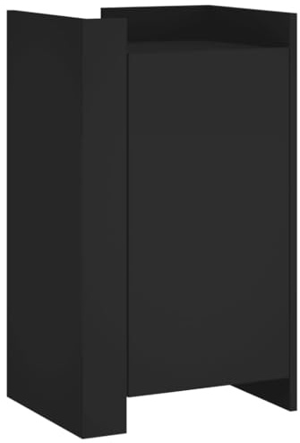 vidaXL Sideboard Black 45x35x75 cm Engineered Wood
