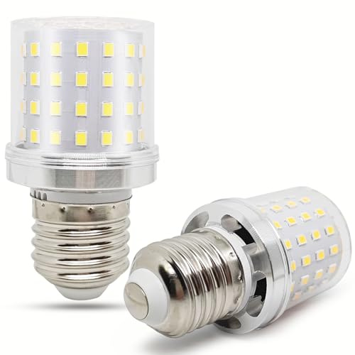 Tupolife LED 9W E27 Kaltweiss Ersatz 80W, AC100-265V Leuchtmittel, 2 Stück | LED Birne E27 Kompakt G45 A15 Kleine Glühbirne 820lm, Nicht Dimmbar