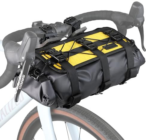 Rhinowalk Fahrrad Lenkertasche Wasserdicht 8-13L Fronttasche Fahrradtasche Schultertasche Aufbewahrungstasche Bikepacking