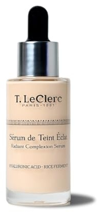T. LeClerc – Skin Tint Serum Foundation 30 ml – 01 Elfenbein – Getöntes Serum fürs Gesicht mit Second Skin Effect & Hyaluronsäure, Leichtes Make-up für strahlenden Teint