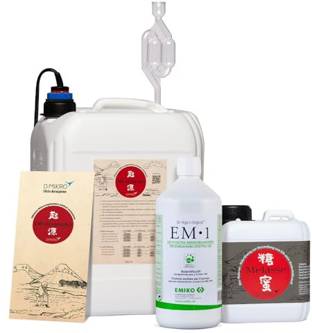 Fermenter Einsteigerset (10 l) mit EM1 Urlösung von Emiko® - zur Herstellung von Effektiven Mikroorganismen aktiv (EMa)