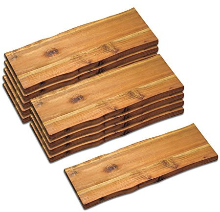 10er SET KESPER Schneid- und Servierbrett aus Akazienholz/Vesperbrett/Brotzeitbrett