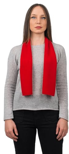 Dalle Piane Cashmere Damen Mini Schal 100% Kaschmir | Halstuch für Büro, Abend und Reisen, 150x17 cm, vier Jahreszeiten, Geschenk für Sie, Made in Italy