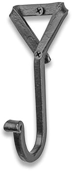 GoCraft Handgefertigter Kleiderhaken aus Schmiedeeisen | Haken für Mäntel, Handtücher, Schals | geschmiedetes Metall dekorative koloniale Wanddekoration