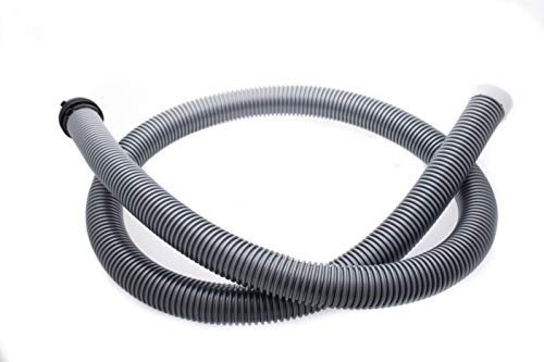 daniplus Staubsauger klick Schlauch, Reparaturschlauch Universal 32mm / 1,8 Mtr., Silber