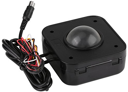 Bewinner LED Trackball Mouse Trackball Mouse for PC, Illuminated 4.5cm Round LED Trackball Mouse PS/2 PCB Connector for