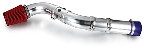 Madlife Garage 376mm Universal Performance Cold Air Filter Feed Induction Intake Pipe Hose Kit(Red)