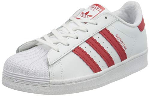 adidas Originals Superstar C, Scarpe da ginnastica Unisex - Bambini e ragazzi, Cloud White Scarlet Cloud White, 35 EU