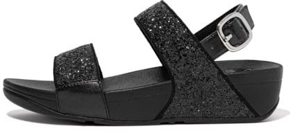 Fitflop Damen Lulu Keilsandale, Schwarz Glitter, 39 EU