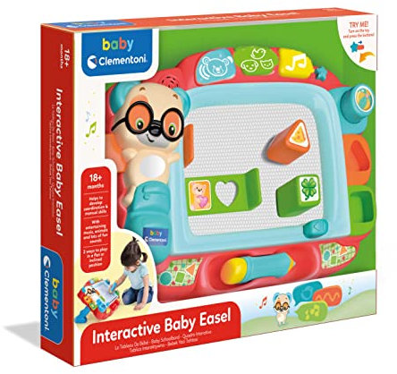 Clementoni - Orso Pooh Cattivo, interattivo di risveglio, Bambino, Lavagna Magica Bambino, Lavagna di Disegno Magnetico-Giocattolo 18 Mesi, 17660, Multicolore, Medium