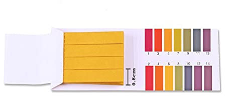 10 Packungen PH 1-14 Teststreifen, 800 Blatt Lackmus-Testpapier für Wasser, Boden, Kosmetik, Speichel, Urin, Lebensmitteltests, mit Kontrollkarte