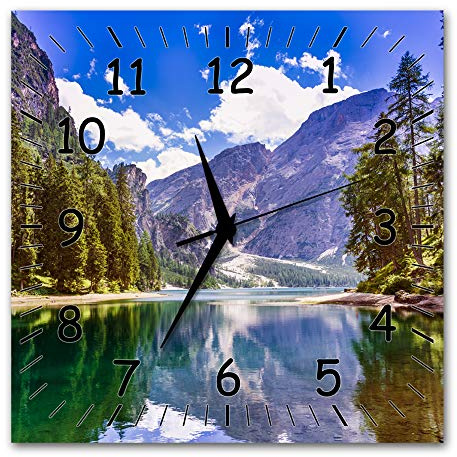 Bilder-Manufaktur BM wahlweise Funkwanduhr ODER Quarzwanduhr Funkwanduhren Funkuhr Wanduhr Funk ODER Quarz kein Ticken lautlos geräuschlos leise modern ohne Tickgeräusche MF19-9357-funk