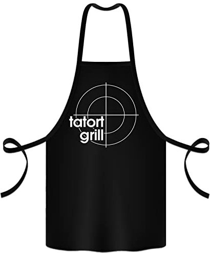 Shirtoo Kochschürze/Grillschürze Bratort - Weihnachten - Vatertag - Geschenk (black)