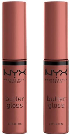 NYX Professional Makeup Lipgloss Doppelpack, Mit glänzendem Finish und nicht-klebriger Formel, 2 x Nr.16 Praline