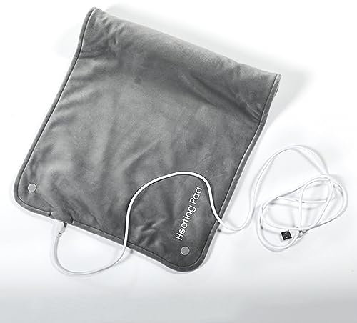 Elektrische Heizdecke USB 5V Flanell Wärmedecke Heizkissen Wärmekissen Tragbare Winter Erwärmung Waschbar Kuschelheizdecke Superweiches Wärmepads für Nacken Schulter Heimgebrauch Büronutzung, 50x30CM