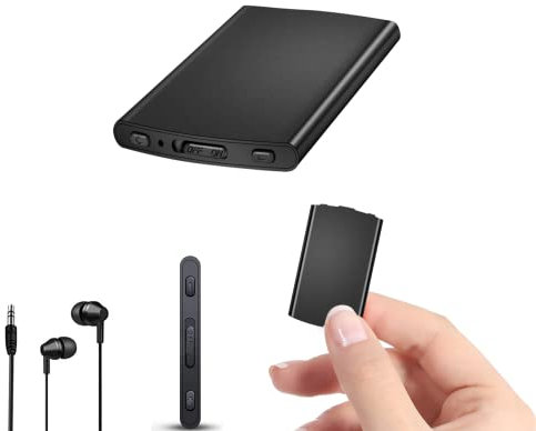 Tam88 128Gb Voice Recorder, Small Recording Device with 1500 Hours Recording Capacity, Audio Recorder with Voice Activated Fuction, Dictaphone for Classroom Lecture Meeting (earphone included)