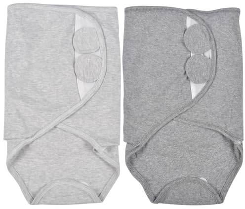 FGen Couverture Bebe, Emmaillotage Bebe 0-6 Mois - Facile pour Nouveau-né - Sac d'Emmaillotage en Coton Biologique - Lot de 2 Langes Bebe - Indispensable pour Nouveau-né Garçon et Fille