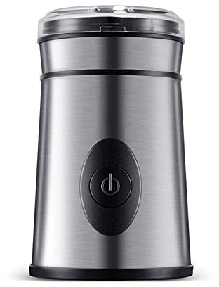 JFNHUTL Molinillo de café eléctrico para Frijoles, Especias y más, Cuchillas de Acero Inoxidable, Molinillo pequeño y silencioso, Molinos de Granos