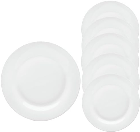 Van Well Service de table tendance (assiette de barbecue ronde de 30 cm, 6 pièces)